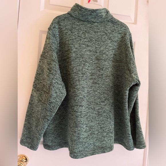 SOLD on another Platform! Lands End Women Fleece Green OEKO-TEX Quarter Zip 3X - Picture 2 of 10